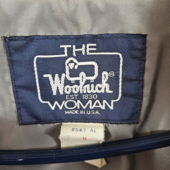 Vtg. WOOLRICH 100% Wool Jacket Lined Full Zip Red Made in USA Women's Medium - Picture 6 of 8
